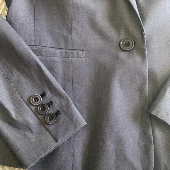 Talbots blue summer weight blazer size 2 - Picture 6 of 9